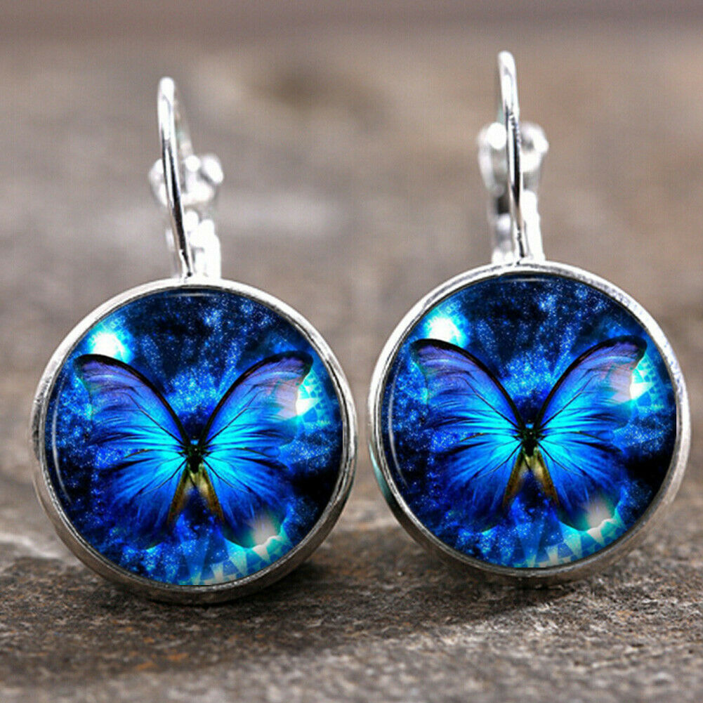 1 Pair Fashion Moon Dragonfly Butterfly Alloy Plating Women's Earrings