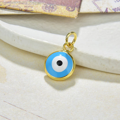 Fashion Devil's Eye Copper Enamel Pendant Necklace