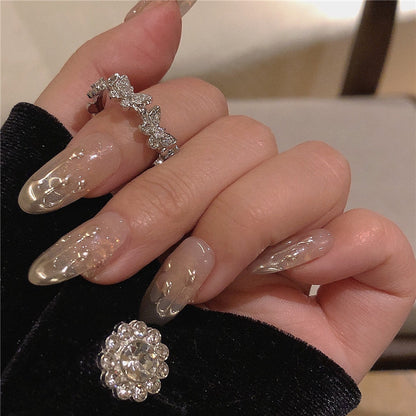 Fashion Butterfly Alloy Plating Artificial Rhinestones Women'S Open Ring Rings