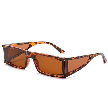 Retro Leopard Ac Square Full Frame Women's Sunglasses
