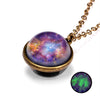 1 Piece Retro Planet Alloy Glass Unisex Necklace