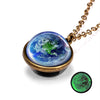 1 Piece Retro Planet Alloy Glass Unisex Necklace