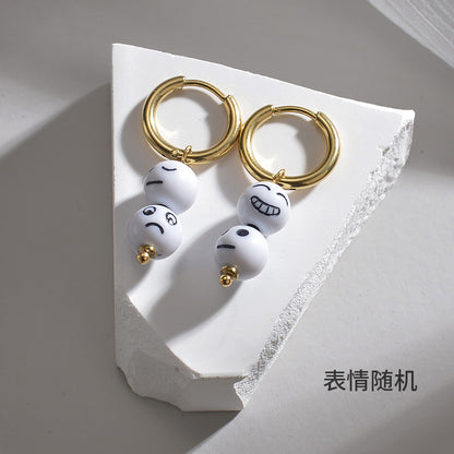 1 Pair Fashion Geometric Heart Shape Stainless Steel Plating Drop Earrings