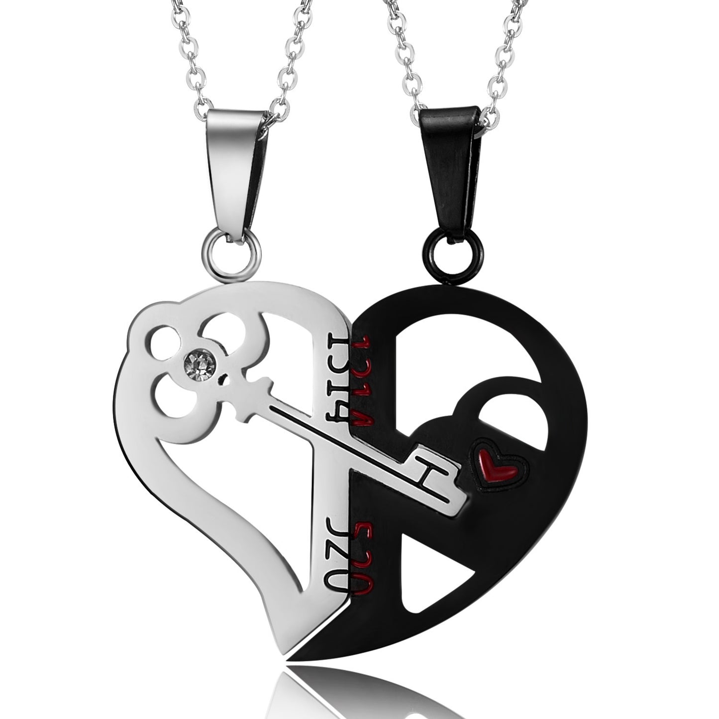 Fashion Heart Shape Stainless Steel Plating Pendant Necklace