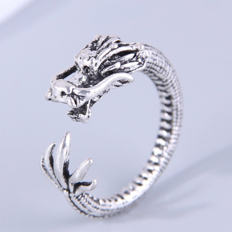 1 Piece Punk Dragon Alloy Women's Open Ring