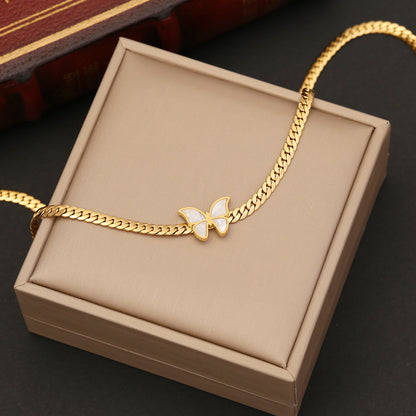 Wholesale Ins Style Animal Stainless Steel Plating Necklace