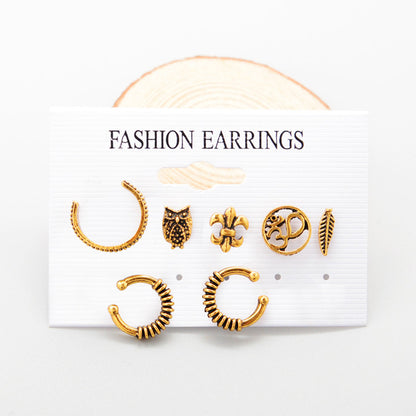 Fashion Round Dots Eye Mixed Materials Metal Copper Plating Artificial Pearls Zircon Women's Drop Earrings Ear Clips