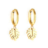 Fashion Star Stainless Steel Plating Earrings 1 Pair