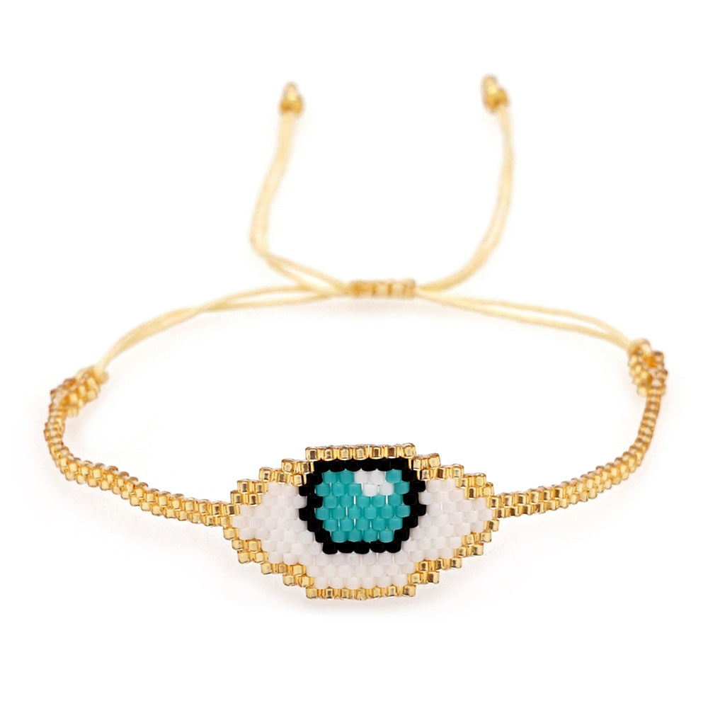 Wholesale Jewelry Ethnic Style Gradient Color Beaded Woven Bracelet Gooddiy