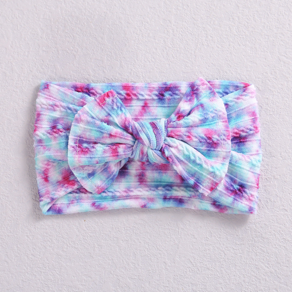 Fashion Flower Bow Knot Watermelon Nylon Printing Hair Band 1 Piece