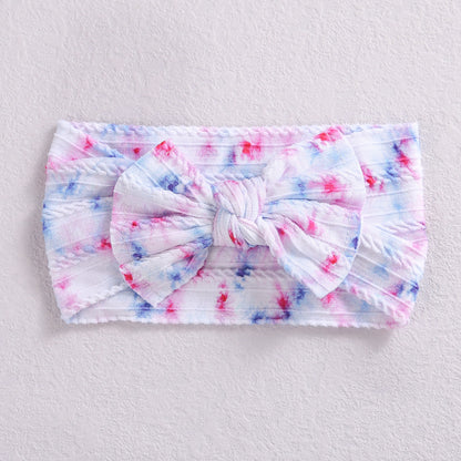 Fashion Flower Bow Knot Watermelon Nylon Printing Hair Band 1 Piece