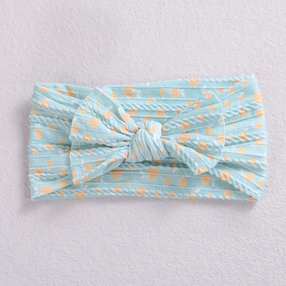 Fashion Flower Bow Knot Watermelon Nylon Printing Hair Band 1 Piece