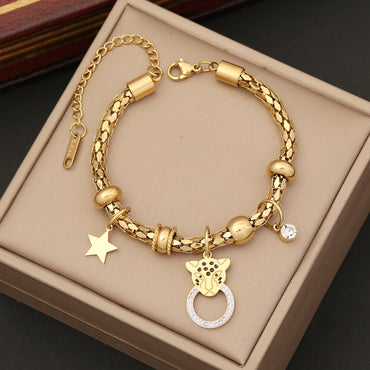 1 Piece Fashion Animal Star Stainless Steel Plating Bracelets