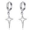 1 Pair Retro Geometric Star Copper Plating Drop Earrings