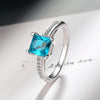 1 Piece Simple Style Colorful Copper Inlay Zircon Rings