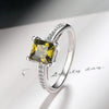 1 Piece Simple Style Colorful Copper Inlay Zircon Rings