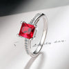 1 Piece Simple Style Colorful Copper Inlay Zircon Rings