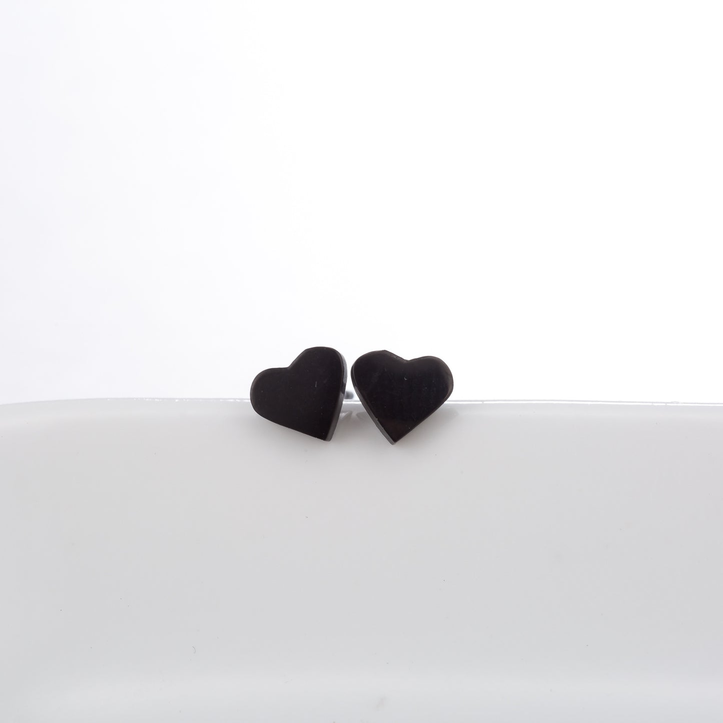 Simple Style Heart Shape Stainless Steel Plating Earrings