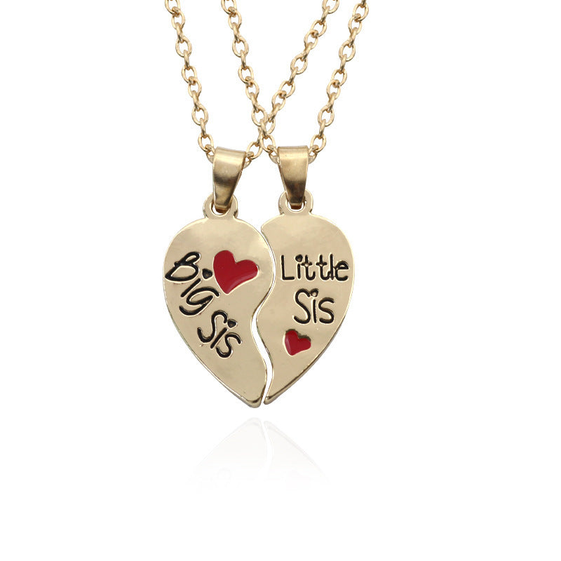 1 Piece Fashion Heart Shape Alloy Inlay Zircon Unisex Pendant Necklace