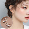 1 Pair Casual Retro Geometric Copper Plating Inlay Artificial Pearls Earrings