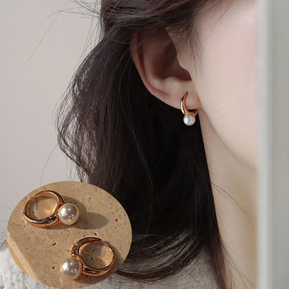 Fashion Heart Shape Copper Silver Plated Drop Earrings 1 Pair