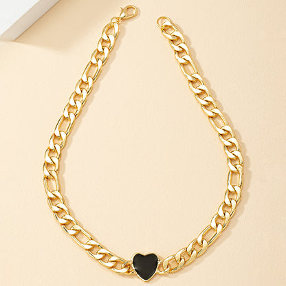 1 Piece Fashion Heart Shape Alloy Plating Women's Necklace