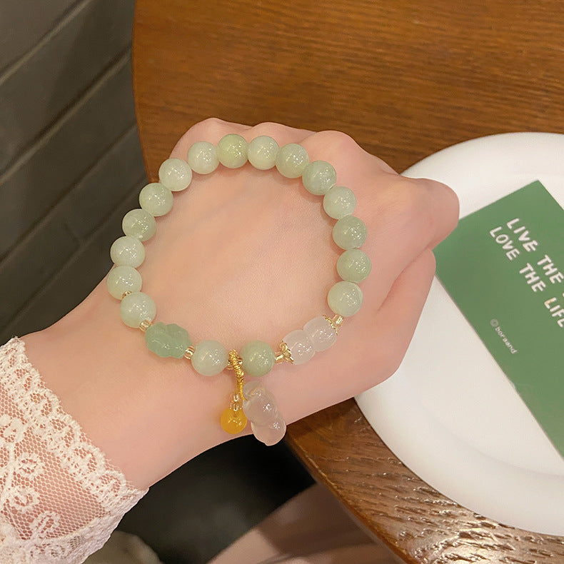 1 Piece Chinoiserie Geometric Jade Women's Bracelets