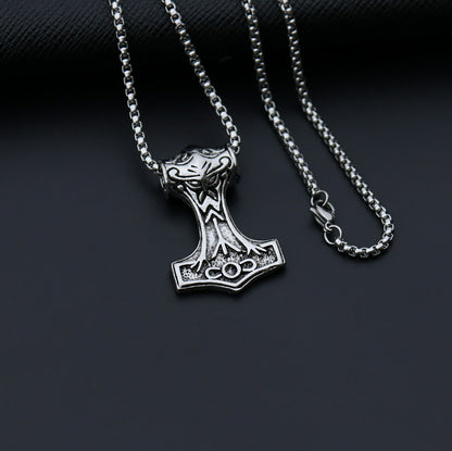 Hip-Hop Cross Star Snake Stainless Steel Alloy Plating Pendant Necklace