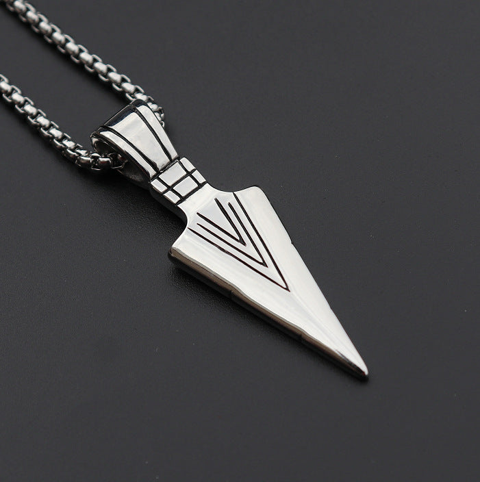 Hip-Hop Cross Star Snake Stainless Steel Alloy Plating Pendant Necklace