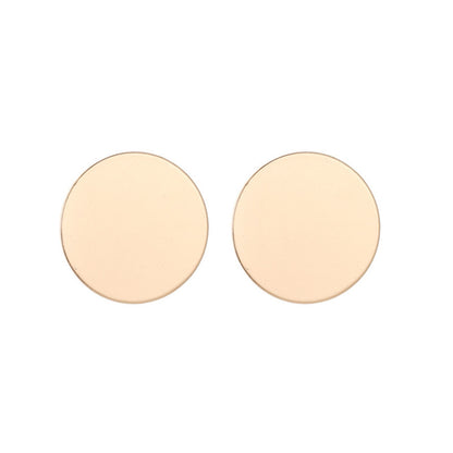 1 Pair Fashion Round Alloy Plating Women's Ear Studs