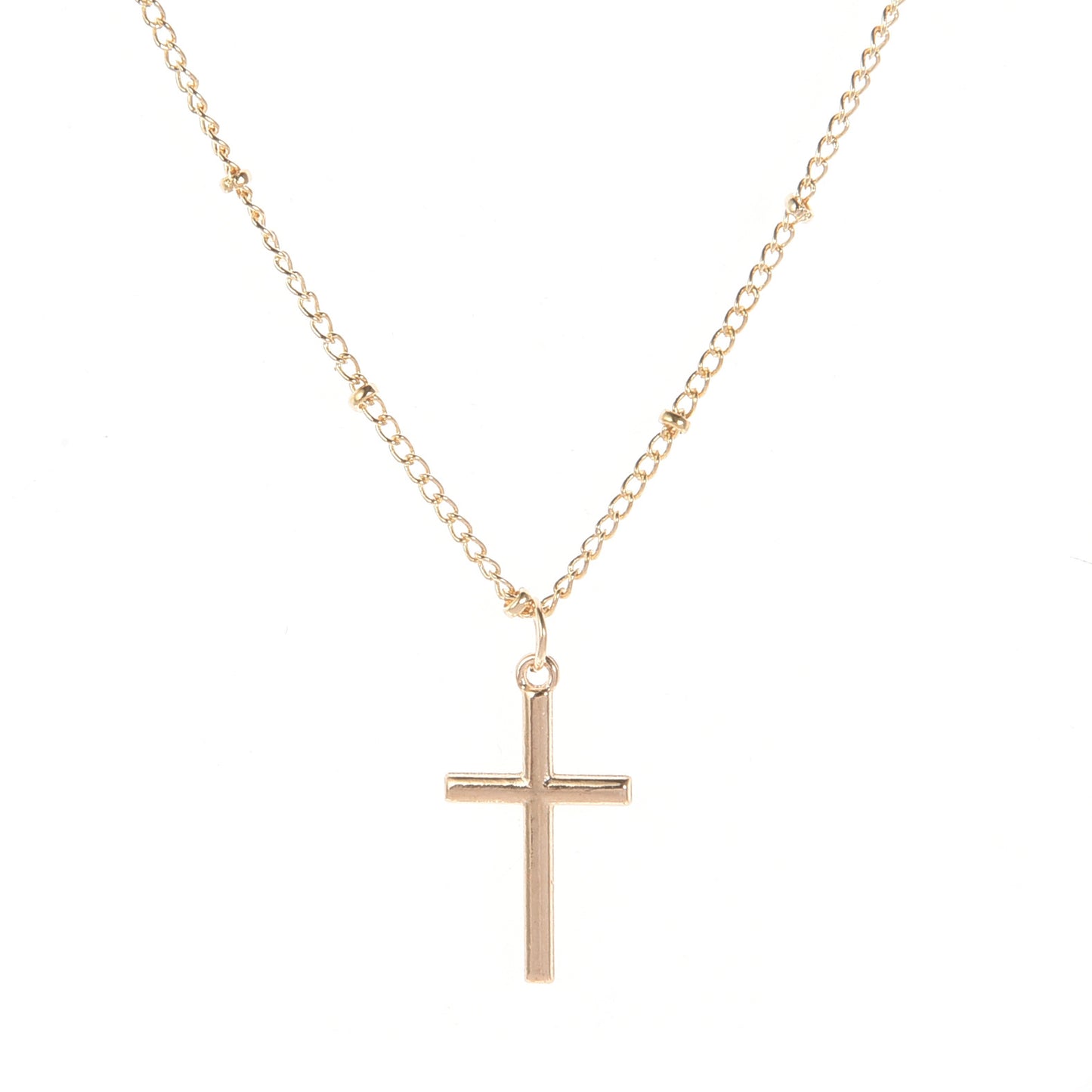 1 Piece Fashion Cross Alloy Plating Women'S Necklace