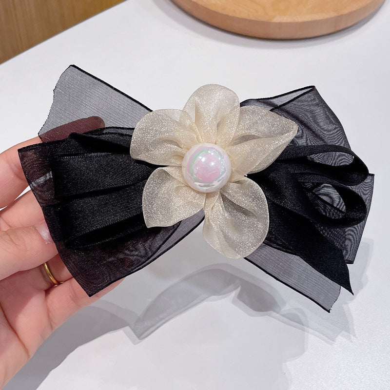 Korean New Bow Hair Accessories Solid Color Bows Hairpins Wholesale