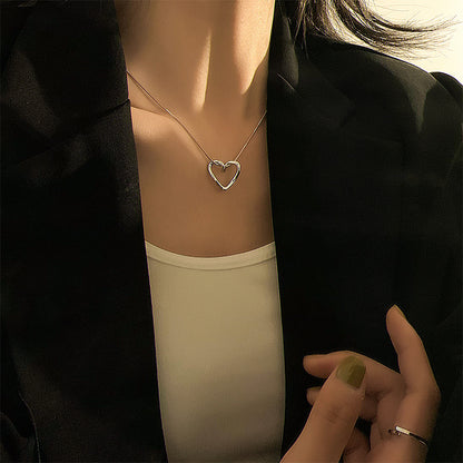 Commute Heart Shape Gold Plated Alloy Wholesale Necklace