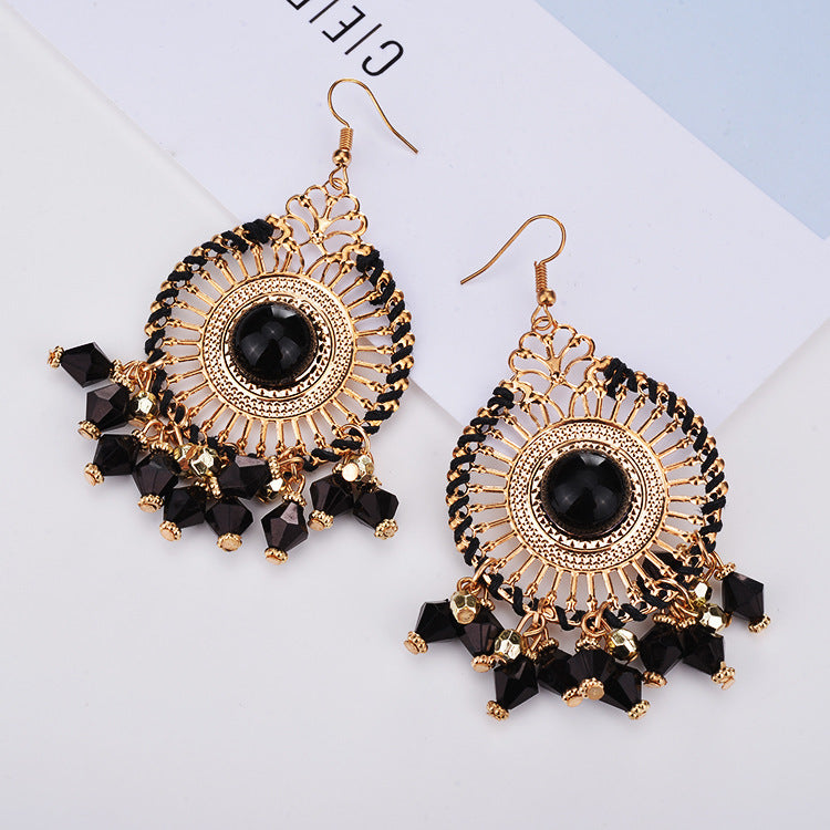 1 Pair Fashion Bohemian Geometric Alloy Women's Drop Earrings