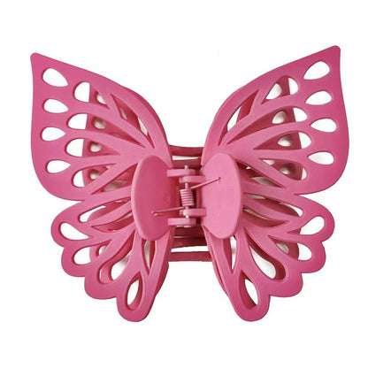 Sweet Butterfly Plastic Hollow Out Hair Claws