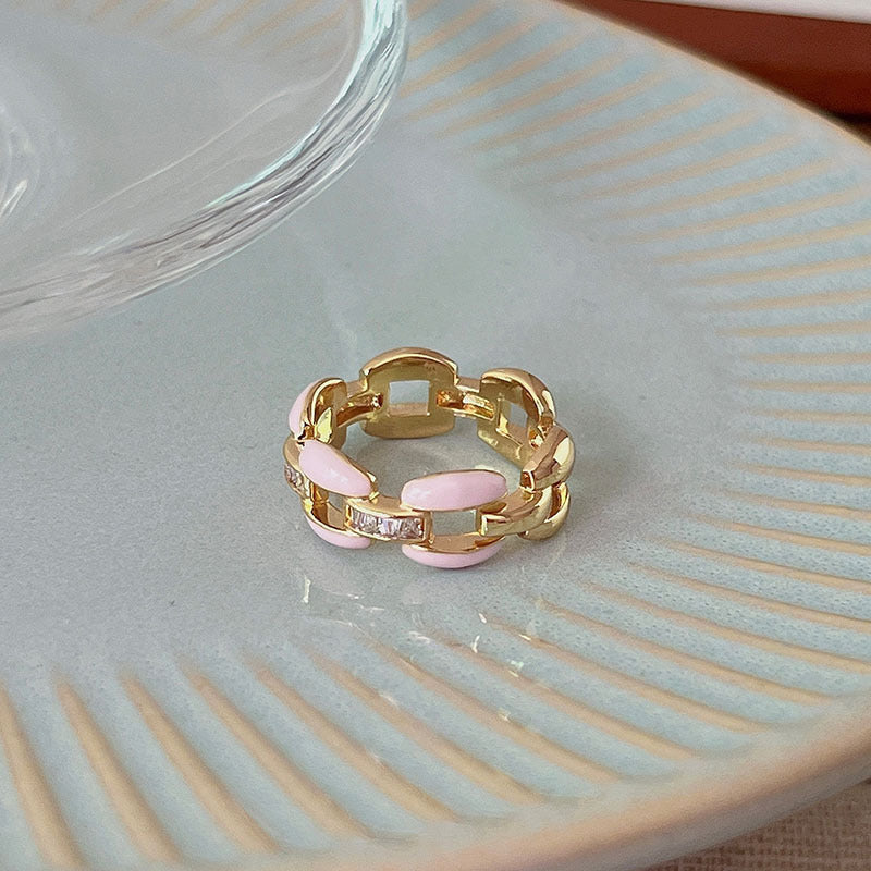 Basic Classic Style Flower Copper Open Rings