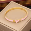 1 Piece Fashion Butterfly Stainless Steel Enamel Inlay Zircon Bangle