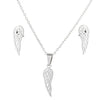 Ig Style Simple Style Wings Stainless Steel Plating Hollow Out Jewelry Set