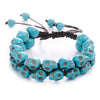 Punk Skull Turquoise Beaded Bracelets