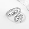 Simple Style Snake Stainless Steel Open Rings