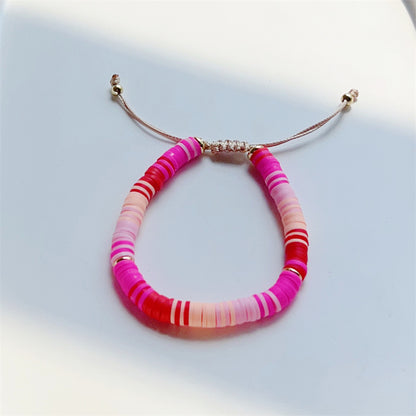 1 Piece Fashion Color Block Soft Clay Beaded Women's Bracelets
