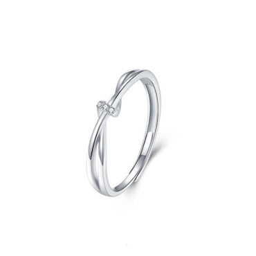 Simple Style Solid Color Sterling Silver Rings