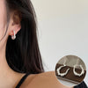 1 Pair Casual Retro Geometric Copper Plating Inlay Artificial Pearls Earrings