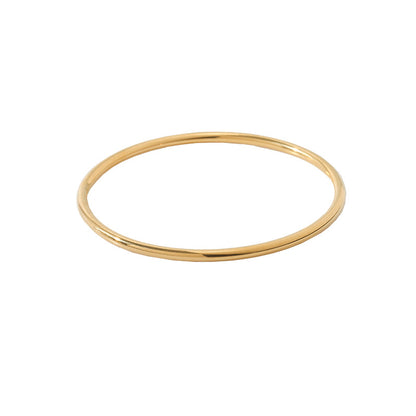 Elegant Solid Color Titanium Steel Plating Bangle