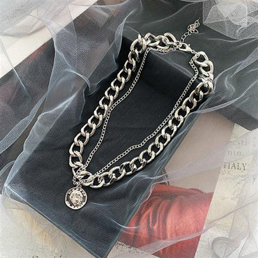 Fashion Portrait Alloy Wholesale Layered Necklaces