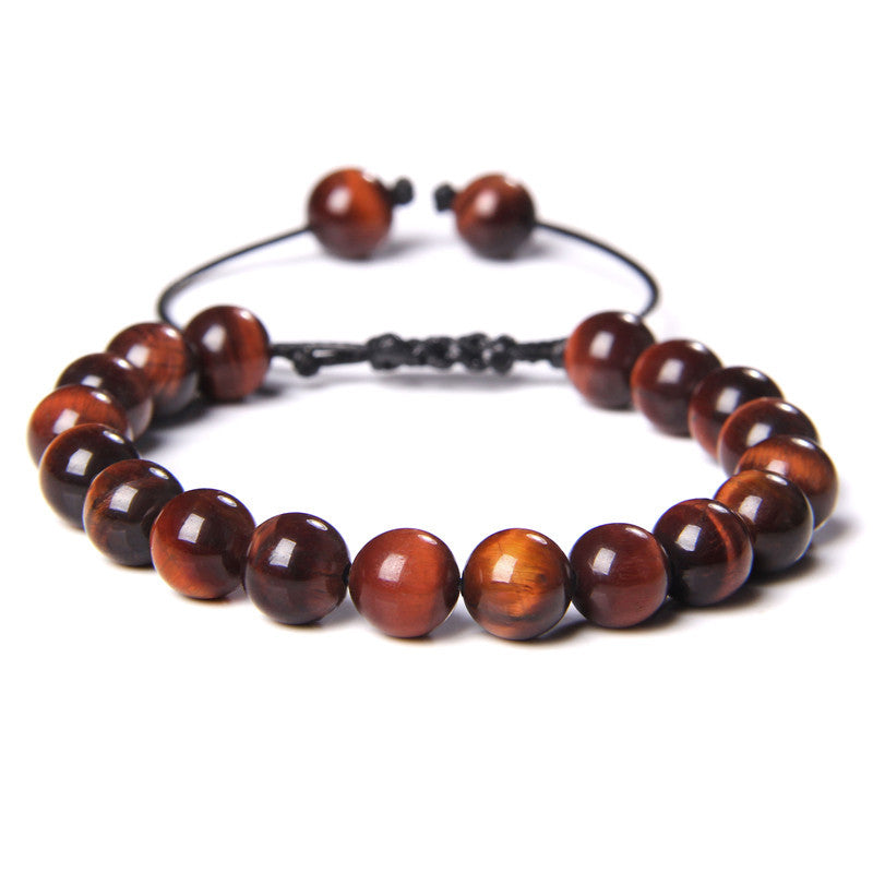 1 Piece Fashion Gradient Color Tiger Eye Beaded Bracelets