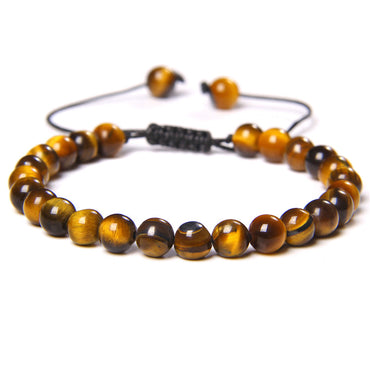 1 Piece Fashion Gradient Color Tiger Eye Beaded Bracelets