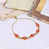 1 Piece Ethnic Style Hand Copper Enamel Inlay Zircon Bracelets