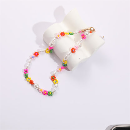 1 Piece Fashion Flower Seed Bead Plating Women's Necklace