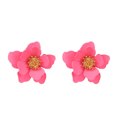 1 Pair Sweet Flower Arylic Ear Studs